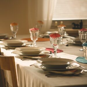 table, food, lunch