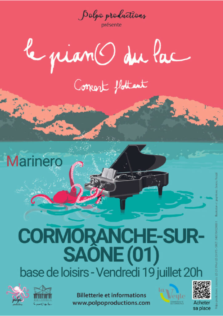 Affiche Piano du Lac 2024 à Cormoranche 