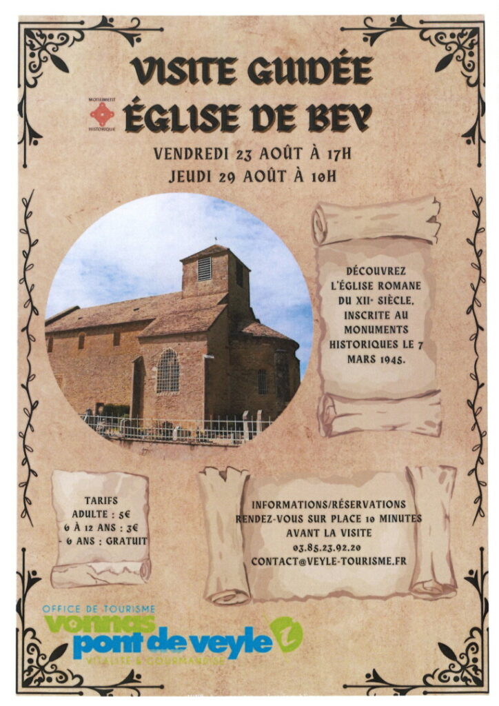 Visite guidée de l'église de Bey