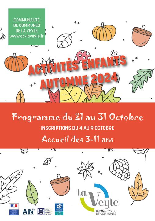 Affiche activités automne ComCom 2024