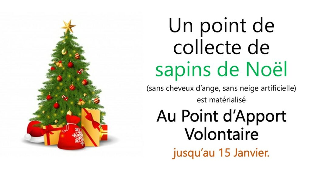 Affiche Collecte Sapins de Noel